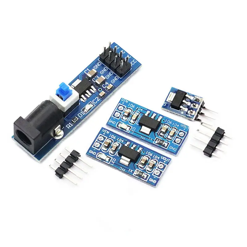 1PCS 5V Zu 3,3 V DC-DC Schritt-Down Power Supply Module AMS1117 Buck Regulator Modul Board Power board mit DC Kopf