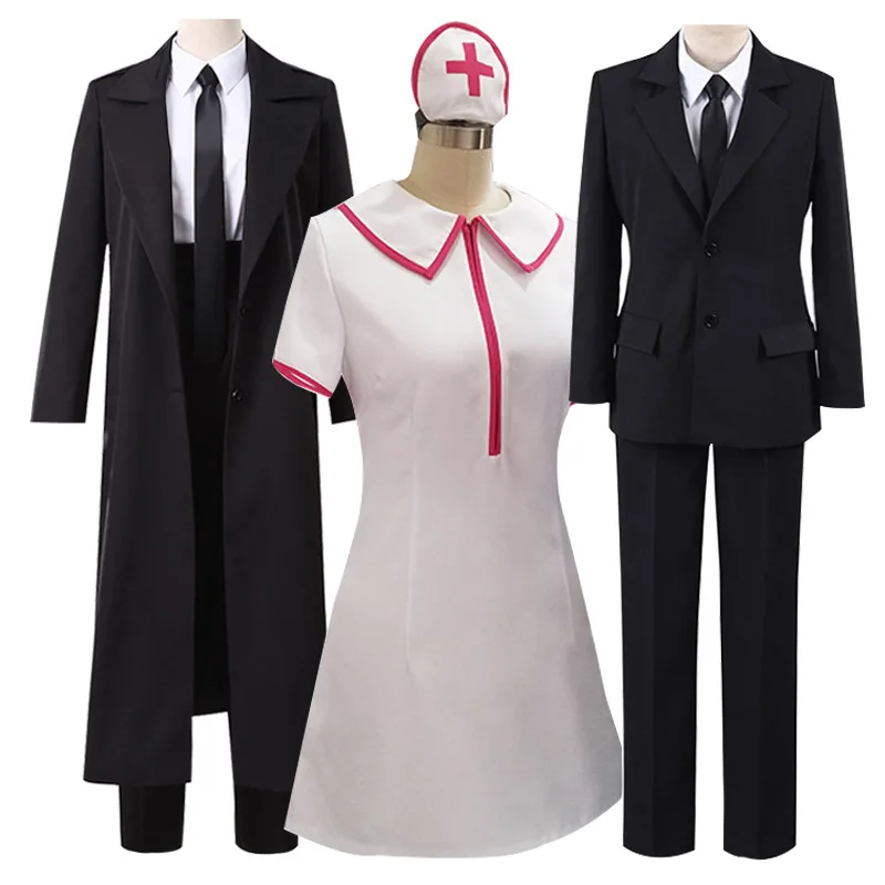 Человек с бензопилой, аниме, косплей, охотник за дьяволом, Панама Чима, косплей, униформа медсестры, полный комплект