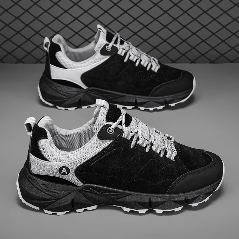 New autumn and winter fashionable outdoor sports shoes breathable new sports hiking low-top shoes   sneakers men  mens shoes