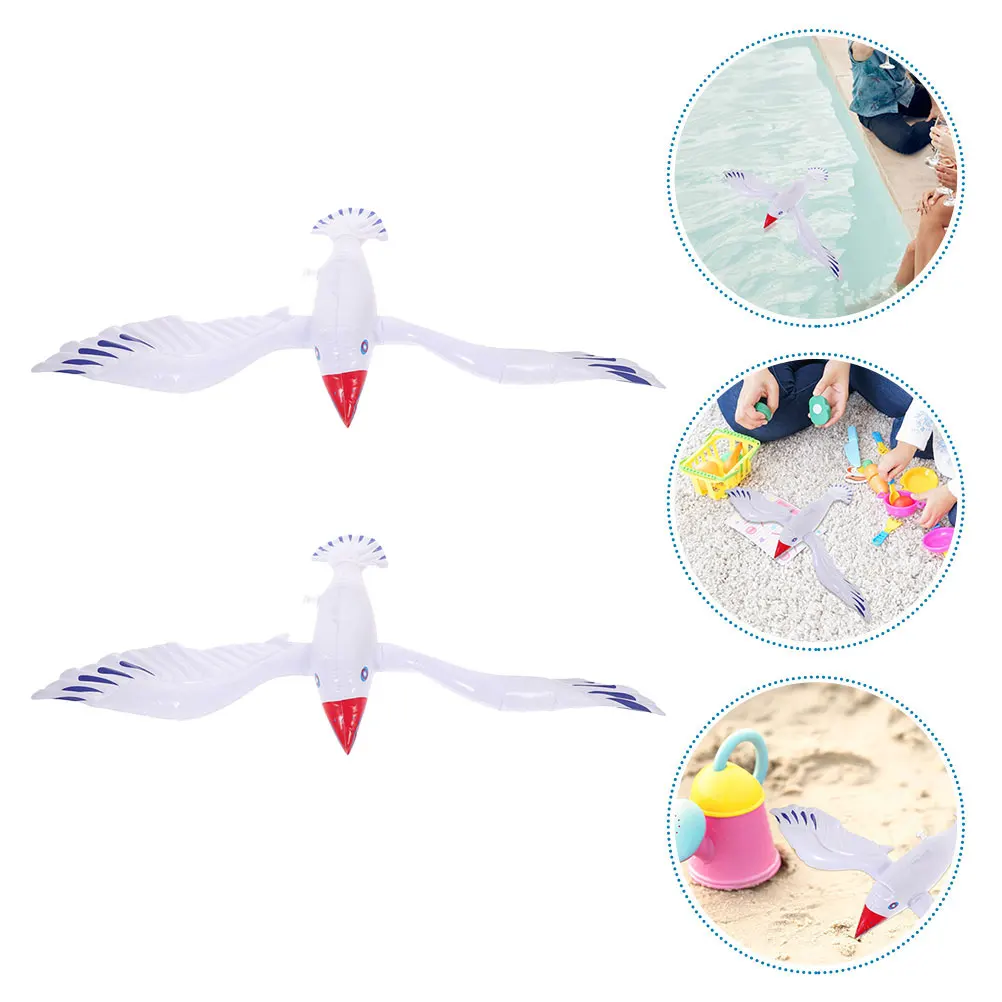 

4 Pcs Inflatable Seagull Water Balloon Ocean Animal Balloons Birds Animals Decorations for Party Pool Inflatables