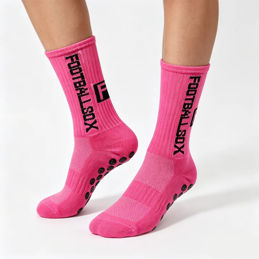 3/6/9pairs Men Women Non Slip Grip Socks Shockproof Towel Bottom For Soccer Baseball view 5