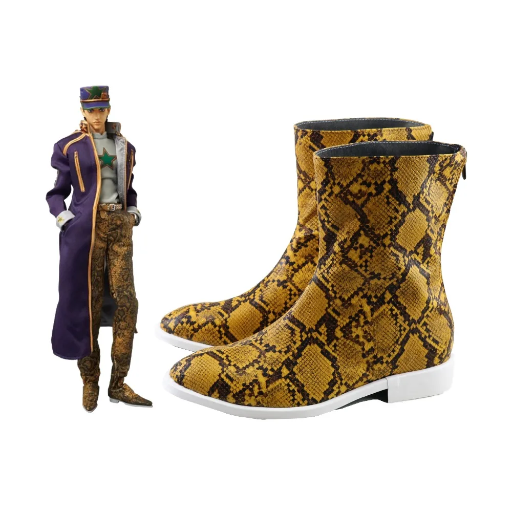 Anime JOJO JoJo's Bizarre Adventure 6 Stone Ocean Kujo Jotaro Jotaro Kujo Cosplay Shoes Custom Made Any Size Women Men Boots