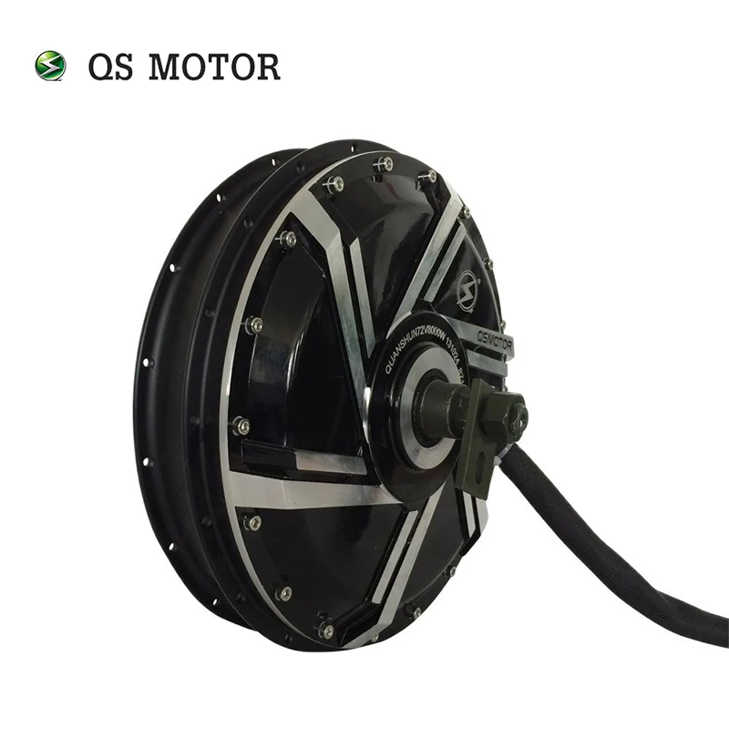 

QSMotor 6000W 273 45H V3 72v 100kph Electric Motorcycle Spoke Motor High Power BLDC Motor For High Speed E-Motorcycle