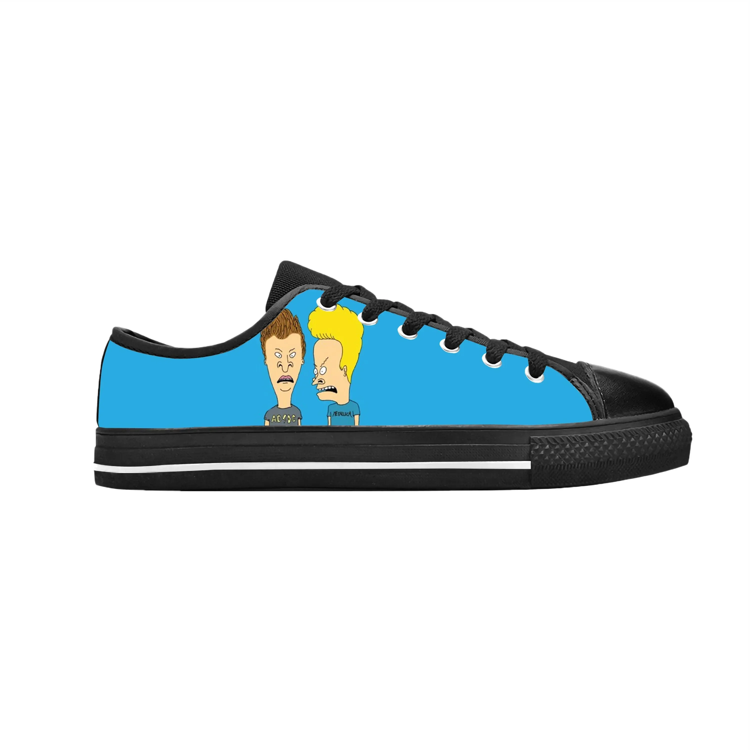 

Кроссовки Beavis Custom Low Top с мультяшным принтом, легкие прогулочные кроссовки, удобная повседневная обувь