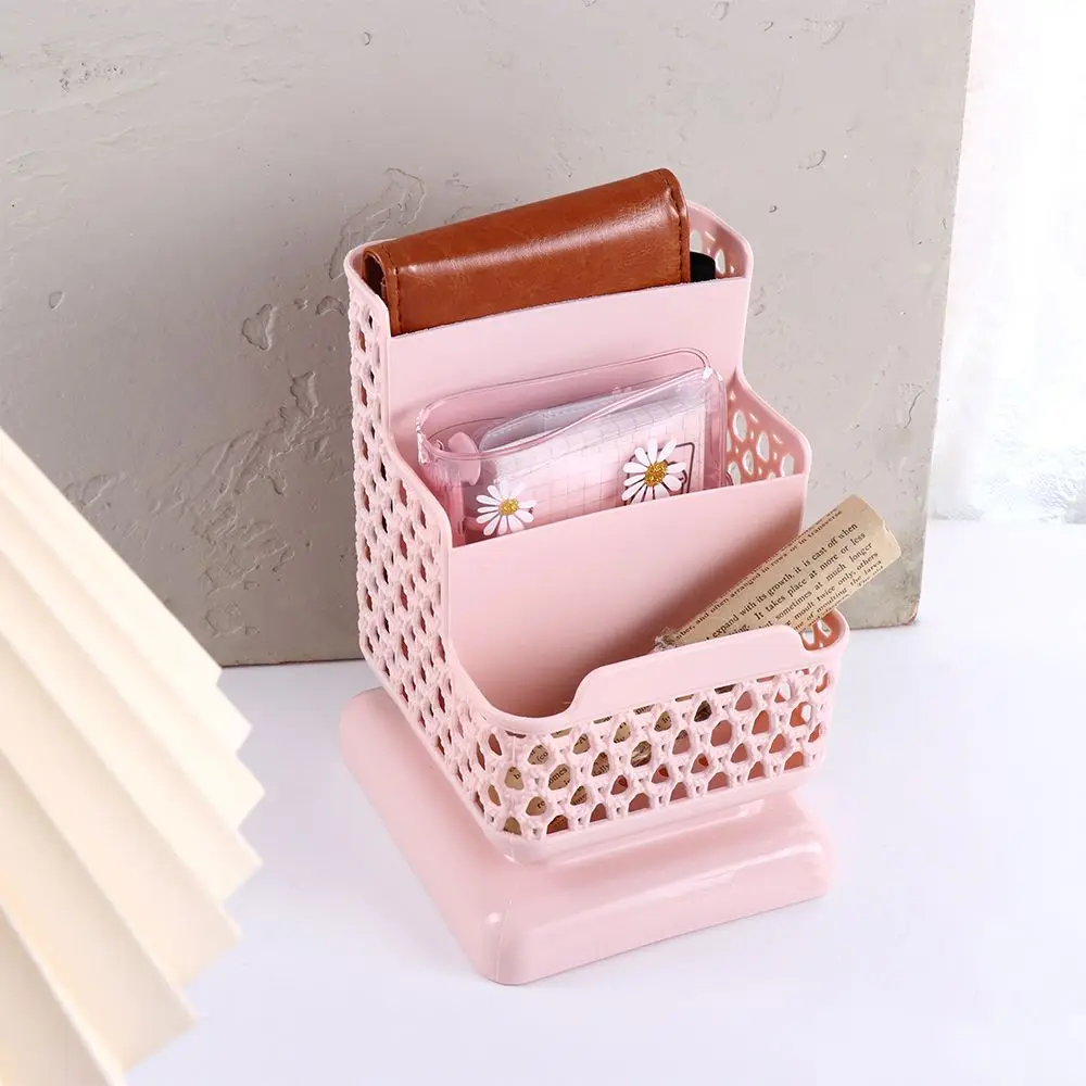 الهاتف الدائمة القلم قوس الحاويات سعة كبيرة أصحاب القلم صندوق تخزين مكتبي يشكلون فرشاة حامل منظم قرطاسية