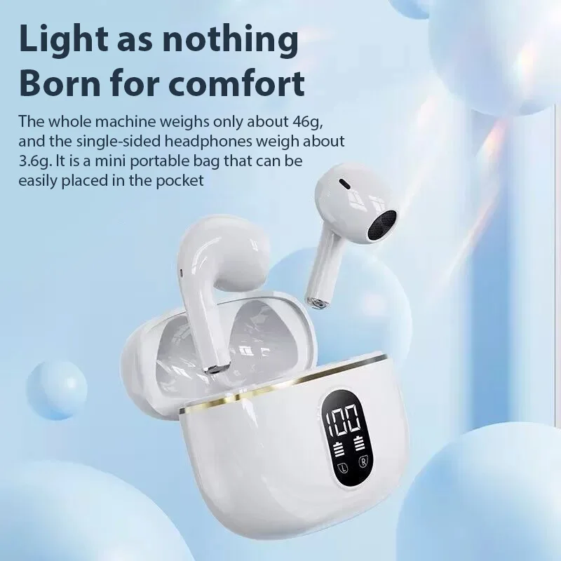 سماعة أذن لاسلكية HIFI صوت ستيريو بلوتوث 5.3 سماعات عرض الطاقة سماعات أذن للحد من الضوضاء لسماعات iPhone وسامسونج