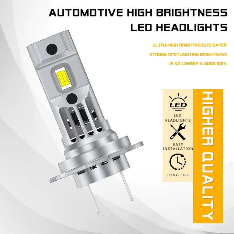 Motorcycle H7 LED Headlight Bulbs Kit For Honda Goldwing Gl1800 2001-2016 Low/High BEAM 6000K Plug and Play 12V H7 60W ﻿