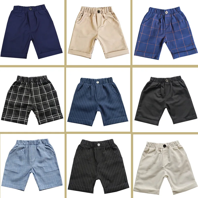 Boys Formal Birthday Photograph Shorts Kids Summer Cool Short Pants For Wedding Teenager School Children Graduation Costume