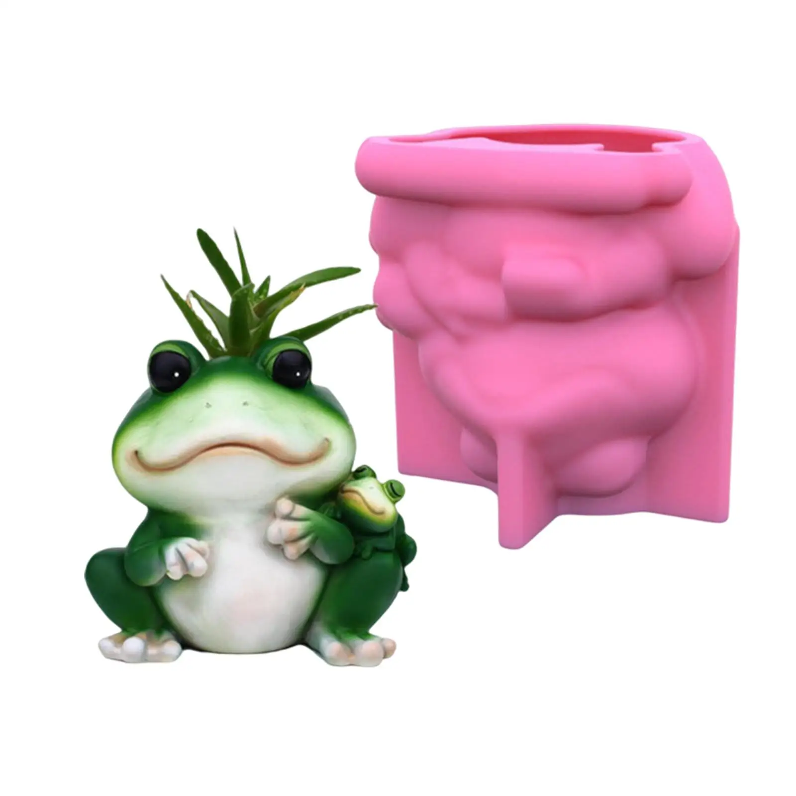 

Модель силиконовой вазы, литая эпоксидная смола, модель вазы для цветов и модель цветочного горшка лягушки для матери для офиса, спальни, дома, подарок