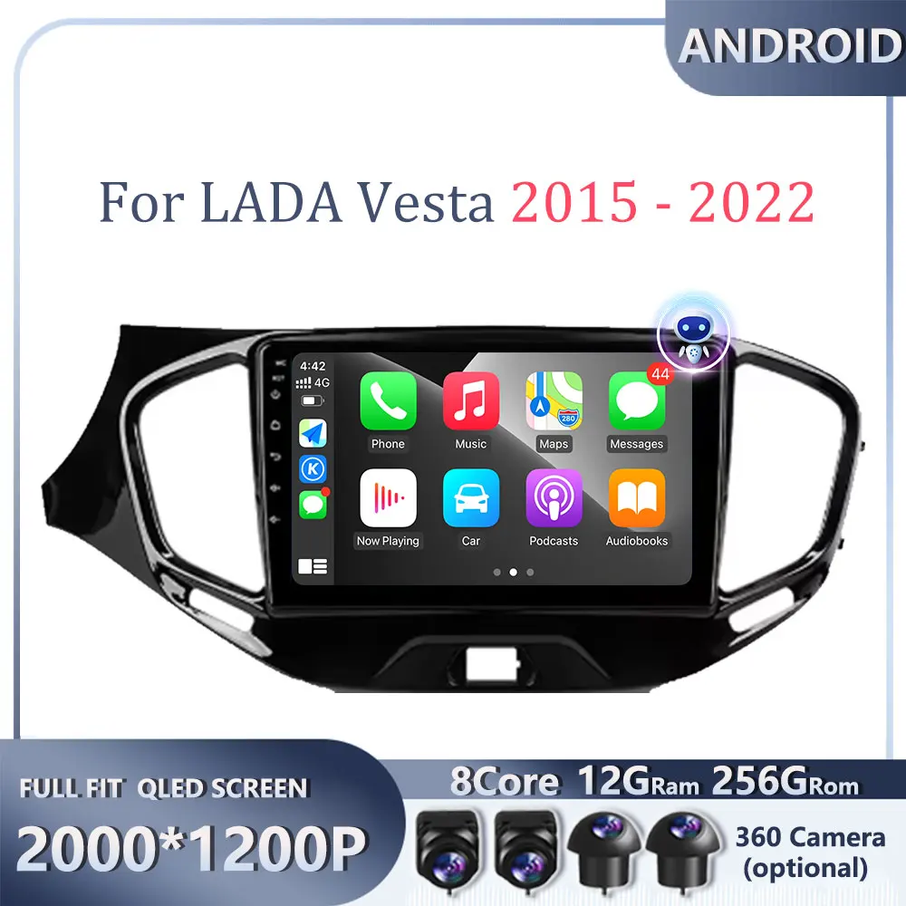 

Android 16 Carplay Auto WIFI For LADA Vesta 2015 - 2022 Car Radio Stereo Multimedia Player 2din Head Unit