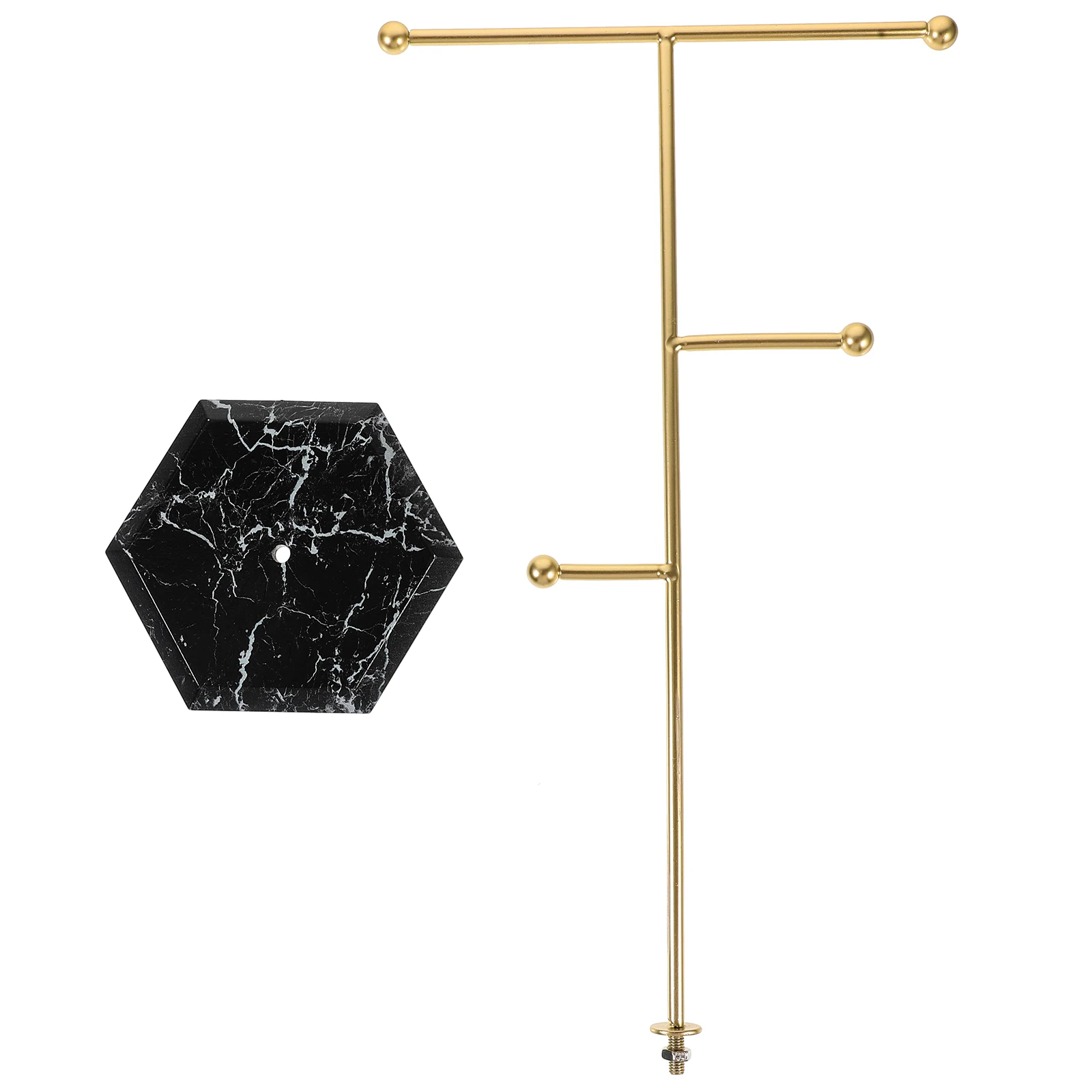 

Multi Layer Jewelry Rack 5 Tiers Gold Metal Necklace Holder Bracelet Display for Women Home Decor Storage Solution