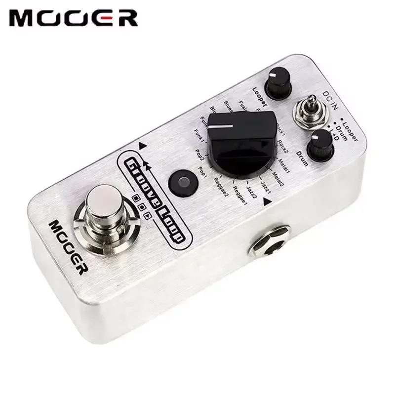 For Mooer Drum Machine Guitar Effect Pedal Groove Loop Effector Phrase Loop Drum Machine for Electric Guitar Looper