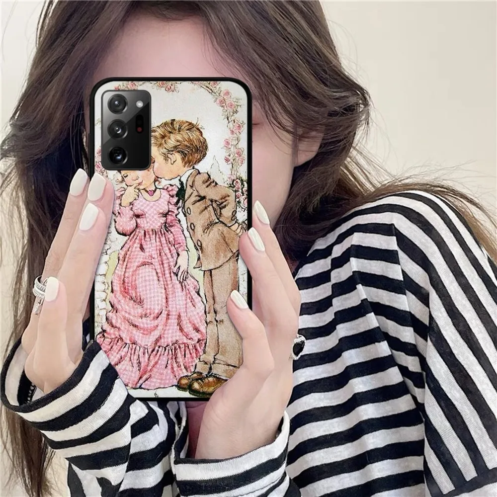 Sarah Kay Little Girl Phone Case For Samsung Note 8 9 10 20 pro plus lite M 10 11 20 30 21 31 51 A 21 22 42 02 03