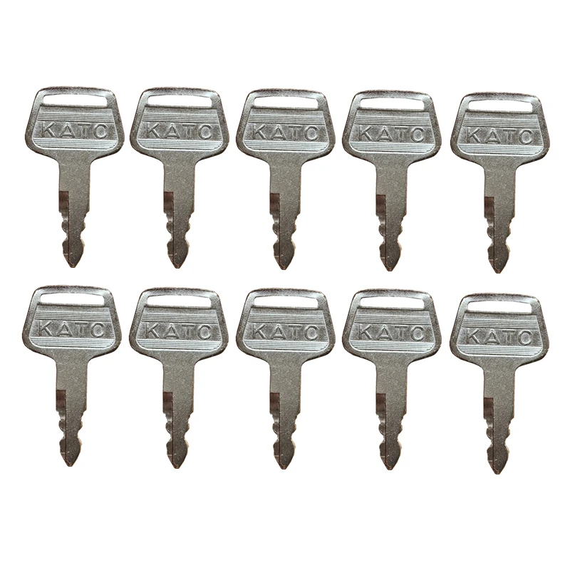 10 Pcs Heavy Equipment Key 719-10306001 KV02 For Kato HD Series Excavators Free Shipping