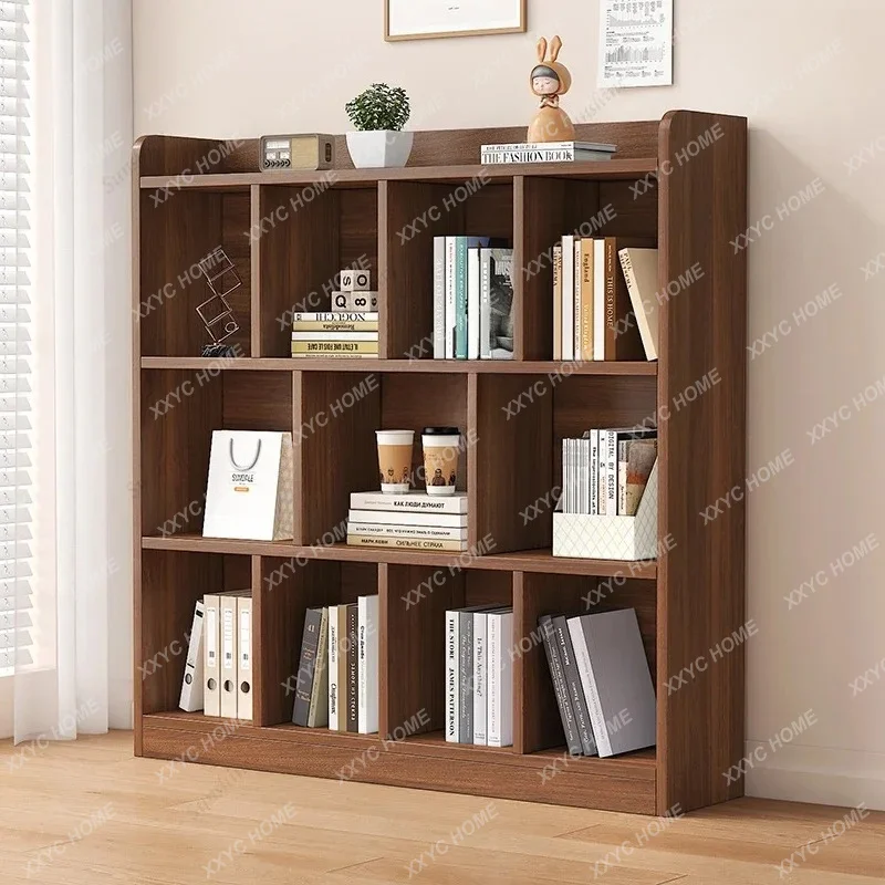 

Wooden Wooden Bookcases Luxury Design Save Space Irregular Display Cheap Book Shelf Accessories Librero Furniture
