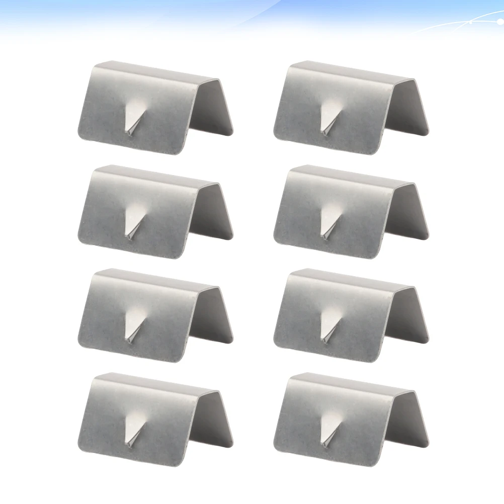 

8 pcs Stainless Steel Windshield Car Deflectors Channel Fitting Replacement Secure Hold For Rain Deflectors Clips Wind