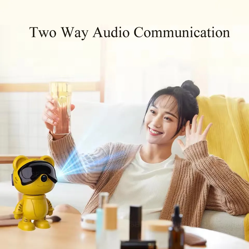 5MP اللاسلكية واي فاي كاميرا مراقبة داخلية للرؤية الليلية PTZ اتجاهين صوت حماية الأمن HD المنزل الذكي P6 الشق كاميرا روبوت