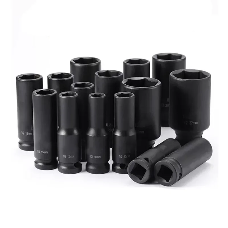 Deep Long 6 Point 1/2 Drive Shallow Socket 8 9 10 11 12 13 14 15 16 17 18 19 20 21 22 23 24 27 28 29 30 32 33 34 35 36 38 41mm