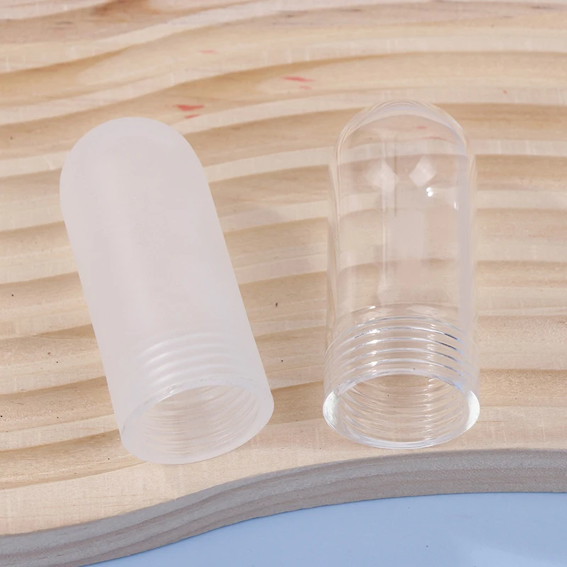 Transparent Protection Tube for G9 Bulb; Threaded Neck Glass Lamp Shade Replacement; Sturdy Clear Glass Cover