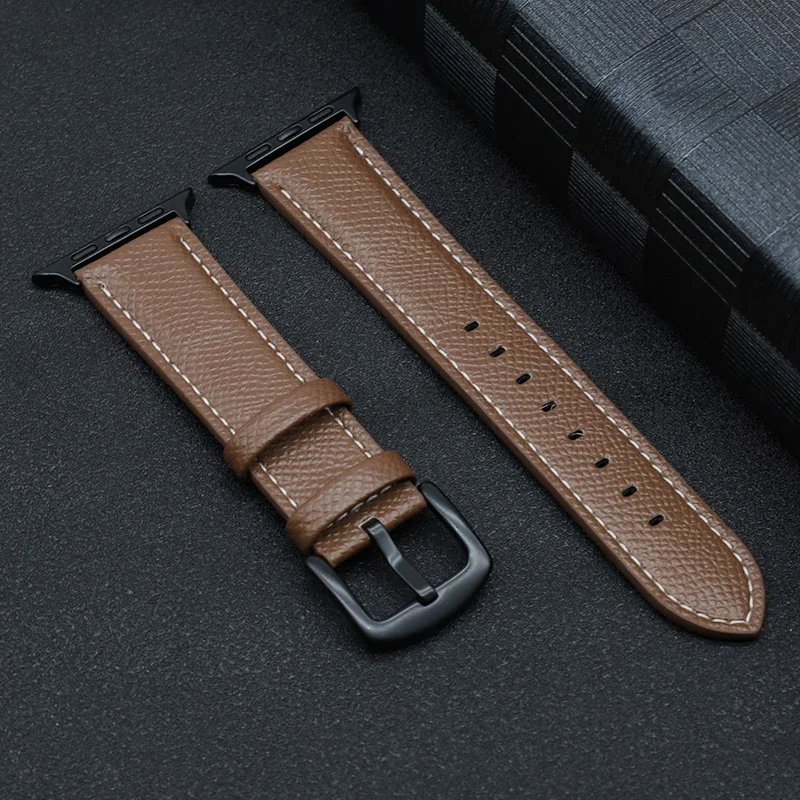 PU Leather Strap for Apple Watch Band 10 9 8 7 45mm 41mm 42 44mm 40mm 46mm bracelet correa for IWatch Series 6 SE 5 4 Ultra 49mm