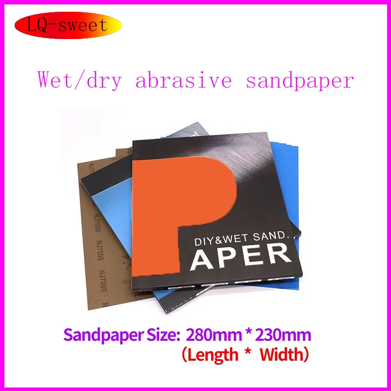 80-10000 Grit SandPaper Wet and Dry Polishing Sanding Wet/dry Abrasive Sandpaper Paper Sheets Surface Finishing Made 2 Pcs