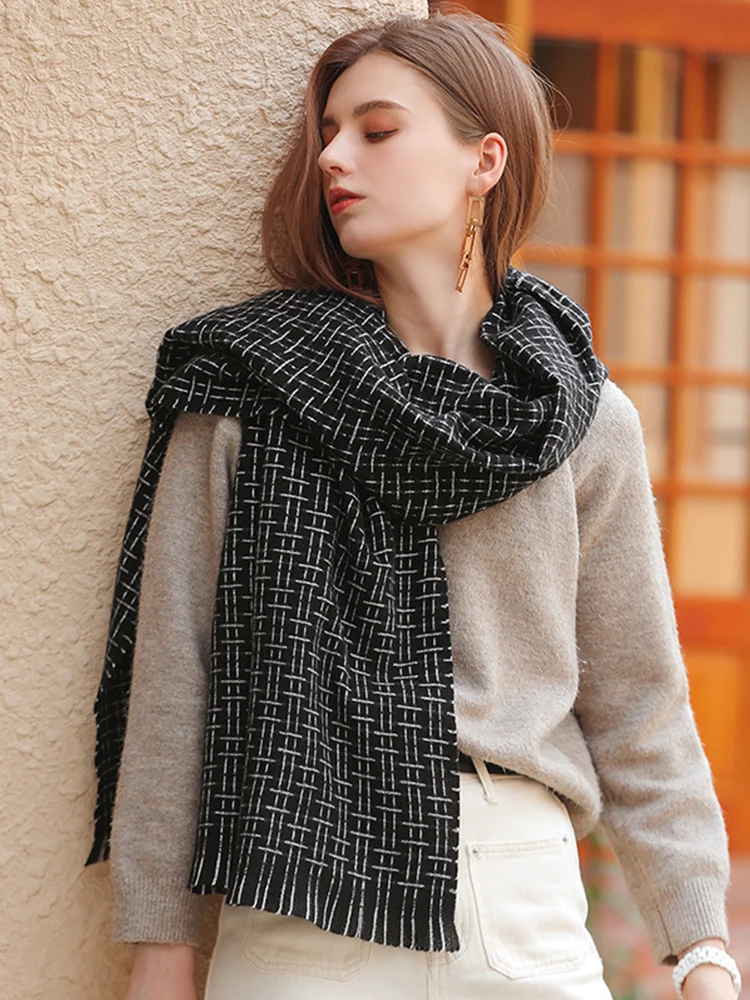 

Imitation Cashmere Women Scarf Autumn Winter Stripe Scarve Pashmina Mujer Femme Foulard Bufanda Wrap Shawls Echarpe Hiver Unisex