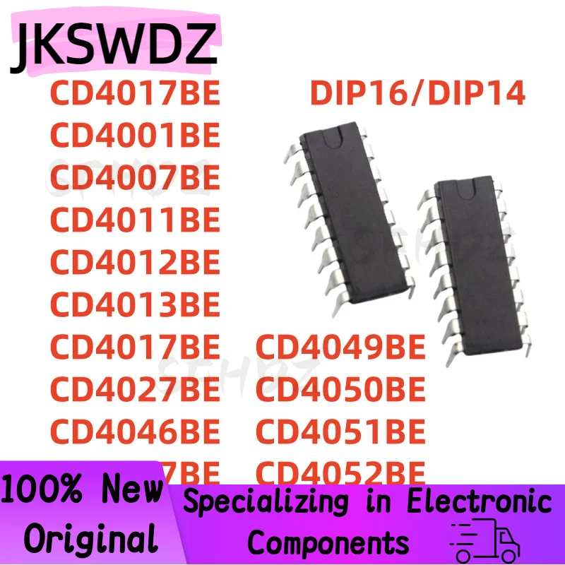 

10PCS CD4017BE CD4001BE CD4007BE CD4011BE CD4012BE CD4013BE CD4017BE CD4027BE CD4046BE CD4047BE CD4049BE CD4050BE CD4051BE CD405