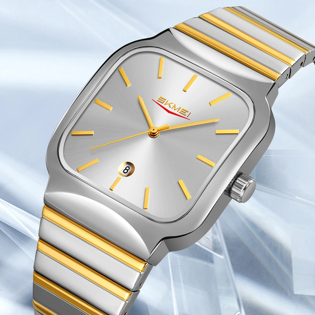 SKMEI Fashion Luxury Design 3Bar Waterproof Time Clock  Wristwatches Business Movement Quartz Watches For Men Women Sports Watch