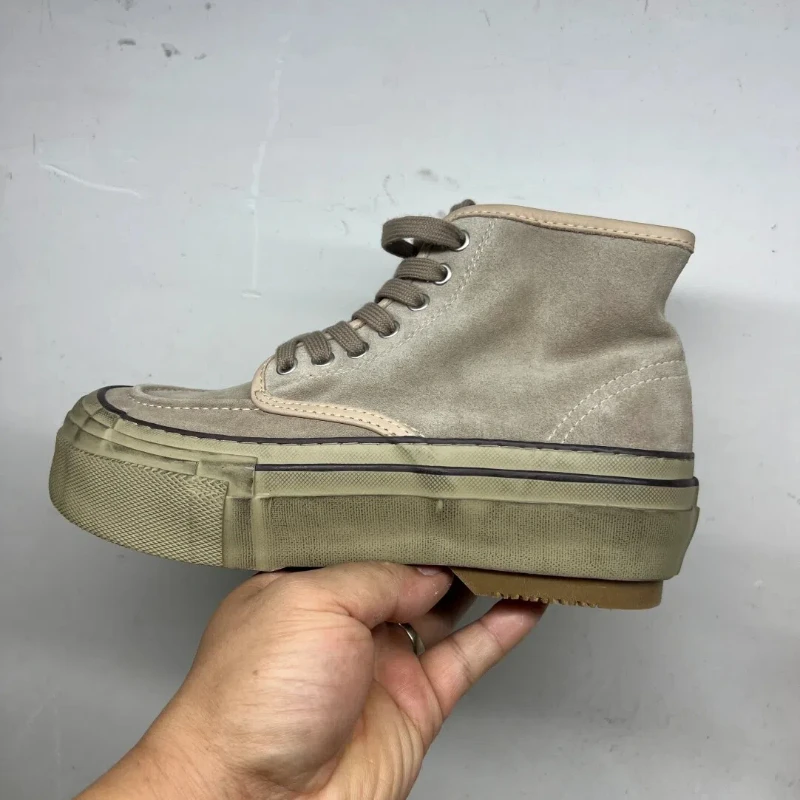 

Мужские повседневные кроссовки из натуральной кожи высшего качества VISVIM, мужская модная спортивная обувь, мужская удобная обувь