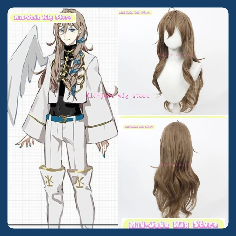 

Mid-jade Wig Store Nijisanji Hakase Fuyuki Cosplay Wig Anime Game Role-playing Halloween Party Synthetic Wig