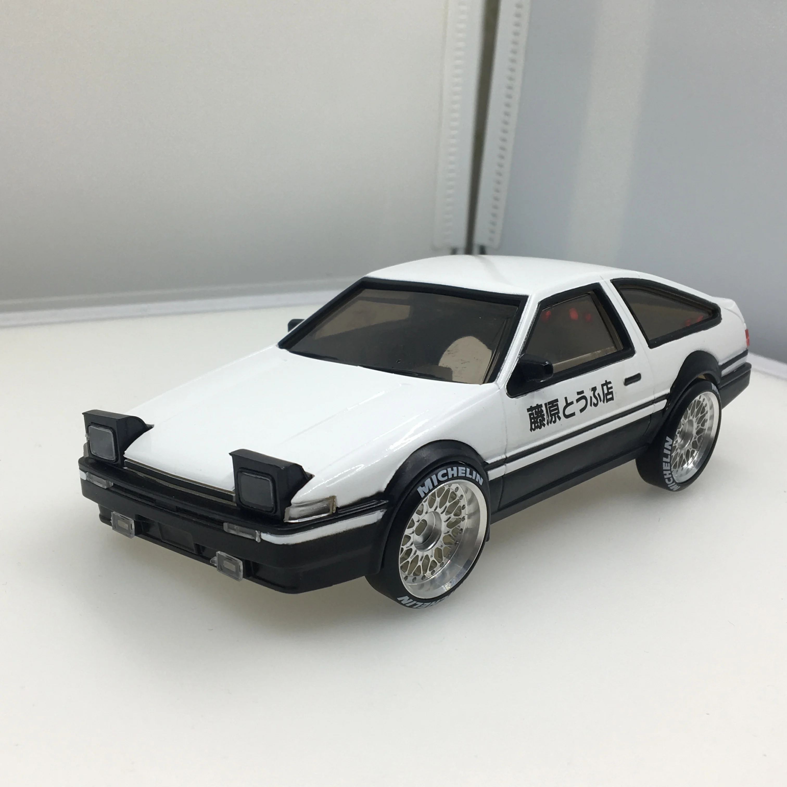 ABS Plastic Initial D AE86 Car Shell Body Shell 90mm wheelbase for RC Car  Mini-Q HGD1  DRZ Kyosho Mini-Z