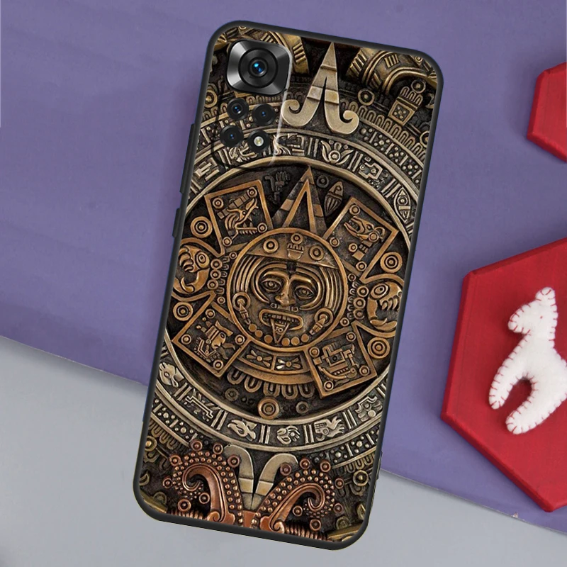 Mayan Calendar Phone Case For Xiaomi Redmi Note 12 12S 11 11S 10 10S 9 9S 8 Pro Redmi 12 9C 10C 12C Cover