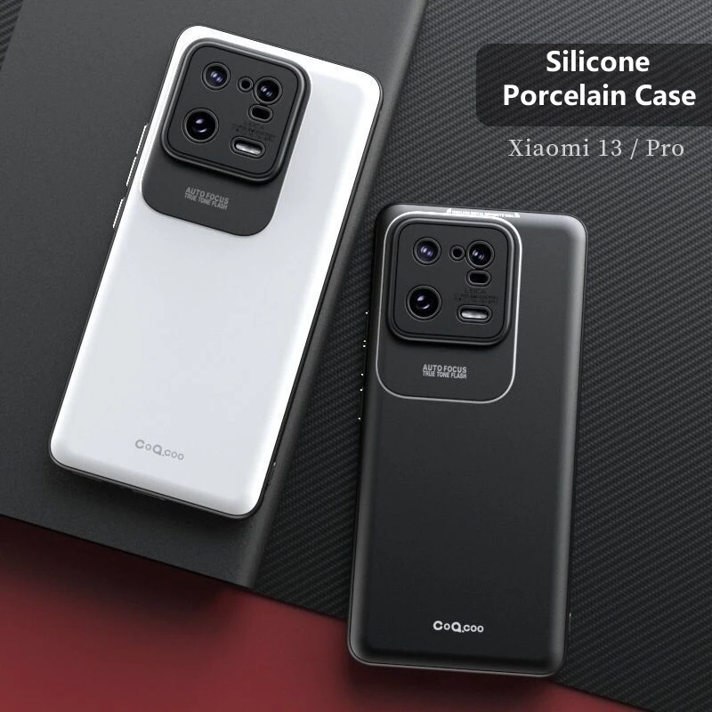 Porcelain Case For Xiaomi 13 Pro Case Comfortable Touch Phone Cover For Xiaomi Mi 13 13Pro 5G Funda Luxury Soft Silicone Bumper