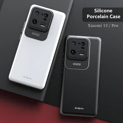 Porcelain Case For Xiaomi 13 Pro Case Comfortable Touch Phone Cover For Xiaomi Mi 13 13Pro 5G Funda Luxury Soft Silicone Bumper