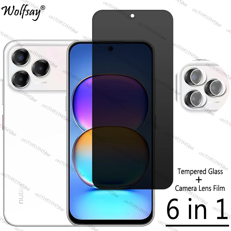 Protetor de Tela de Privacidade para ZTE Blade V80 Pro, Vidro Temperado Anti-Espião para ZTE Blade V80 Pro, Vidro para ZTE Nubia V80 Pro