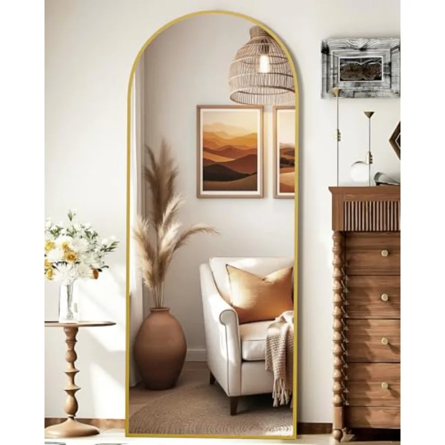 

59x16 Floor Mirror Full Length, Arched Full Length Mirror with Stand, Full Body Mirrors for Bedroom Living Room or Cloakroom
