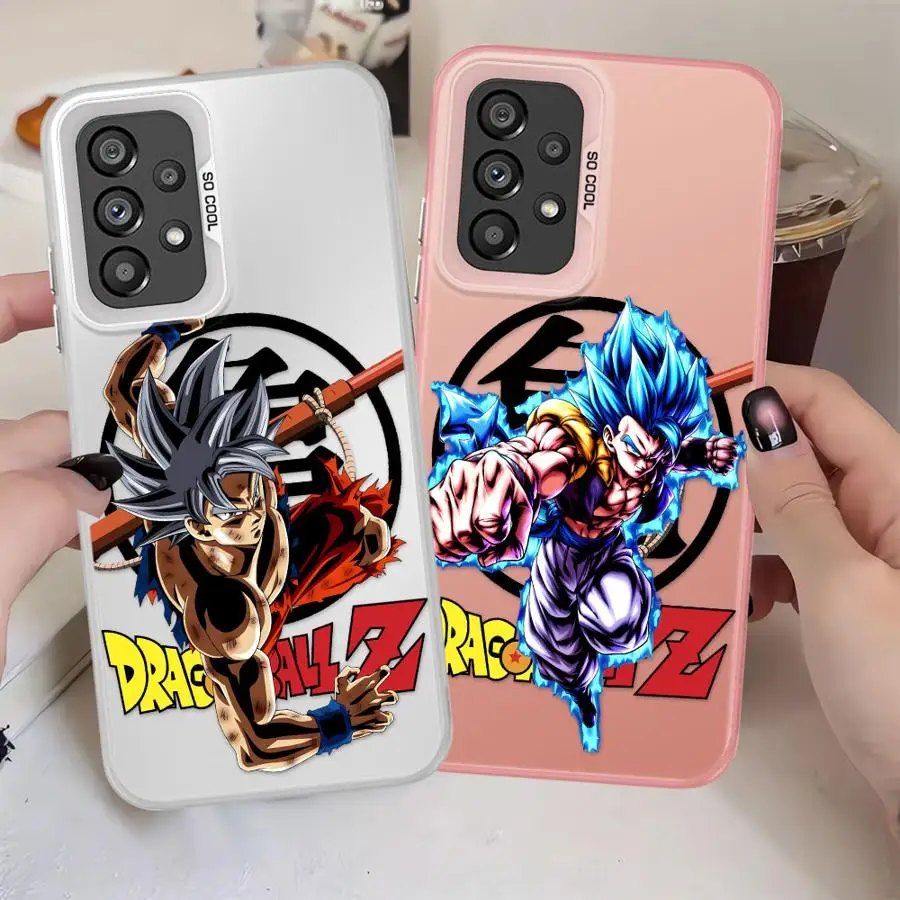 حافظة لهاتف سامسونج جالاكسي A32 A16 A34 A22 A15 A24 A13 A25 A12 A14 A23 لعبة دراغون بول فيجيتا مقابل سون جوكو