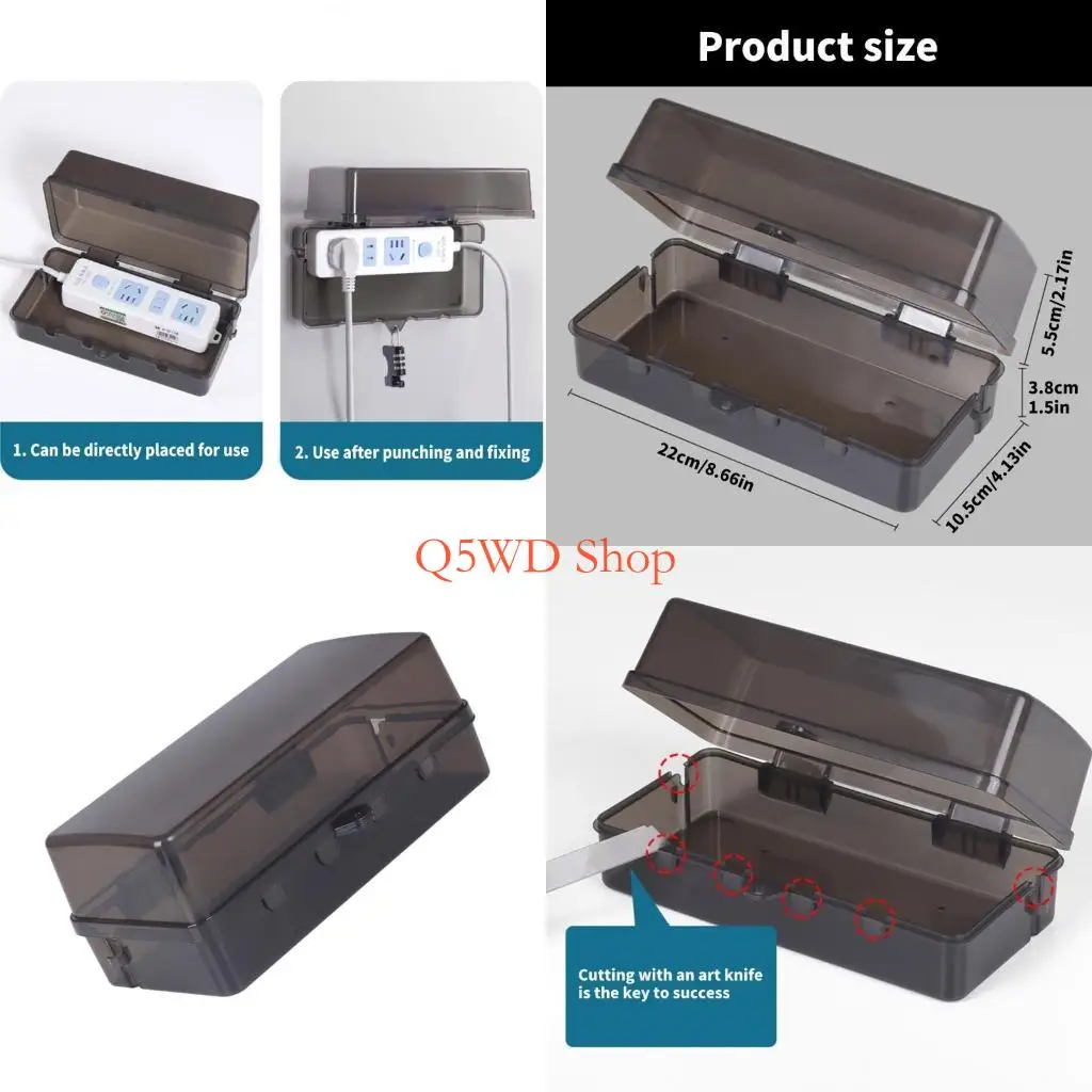 

Q5WD Outdoor Electrical Box Waterproof Cable Management Box Electric Outlet Protector