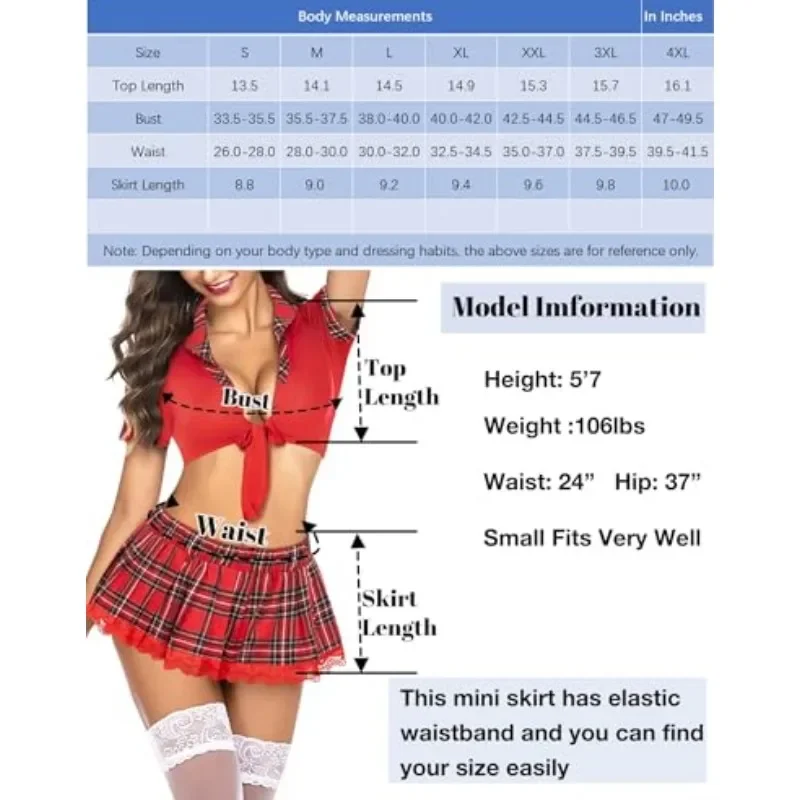 Erotic Student Uniform Suit Women 3 Pcs Set Sexy Lingerie School Girl Cosplay Costume Underwear Crop Tops and Skirt with Panties