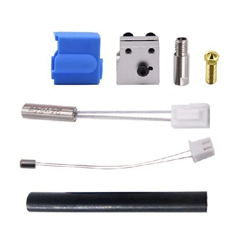 3D Printer Parts for Artillery Sidewinder X1 & Genius 0.4mm Nozzle NTC100K Thermistor Heat Tube Heated Block