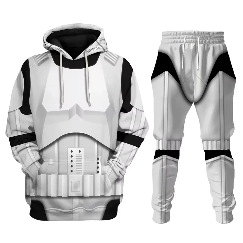 Two Piece Hoodie Pant Sets Star Space Battle Cosplay 3d Print Sets Men Women Fashion Hoodie+Pant 2 Piece Sports Tracksuit Suits
