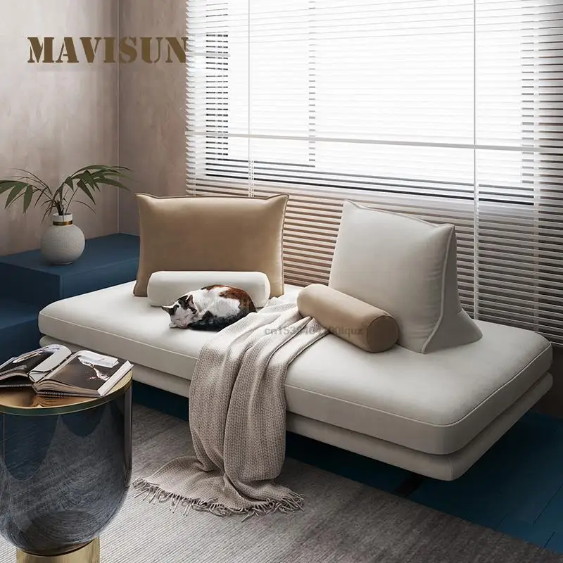 Customized Bedroom Sofa Bed Small Apartment Living Room Balcony Upholstered Double Couch Northen European Furniture For Home