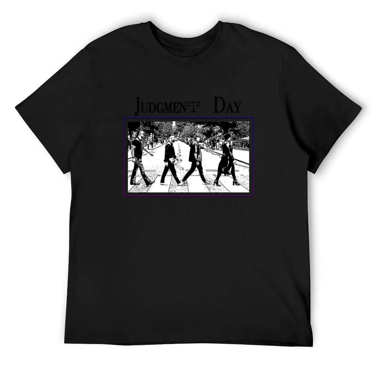 

Judgment Day on Abbey Road (FanArt) T-Shirt custom t-shirts oversized graphic tee hippie clothes big and tall t shirts for men