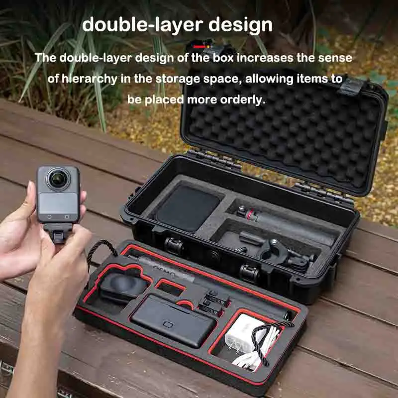 Para dji osmo 360 caso à prova de explosão osmo 360 saco portátil caixa à prova dwaterproof água casca dura caso grande capacidade