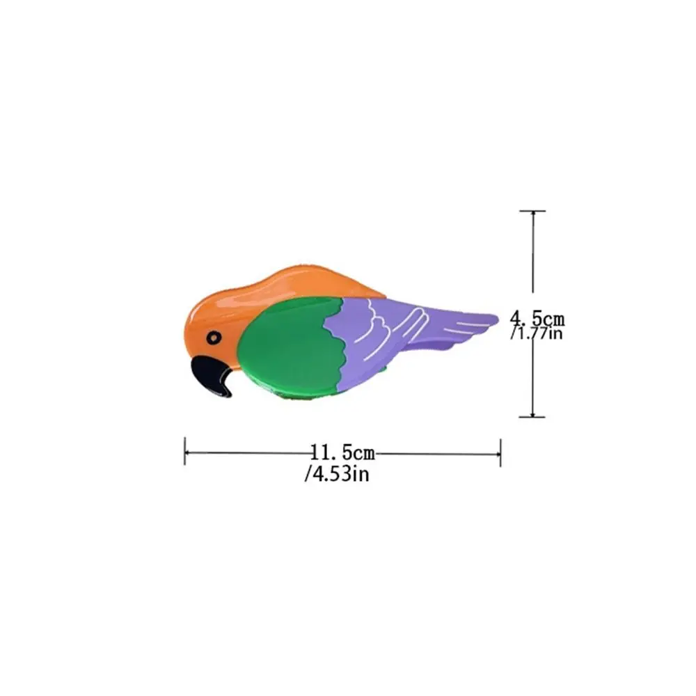 กิ๊บติดผมแฟชั่นรูปกรดอะซิติกสำหรับนกแก้วกิ๊บติดผมรูปสัตว์เครื่องประดับผมนกคลิปหนีบปลาฉลามสำหรับเด็กผู้หญิง