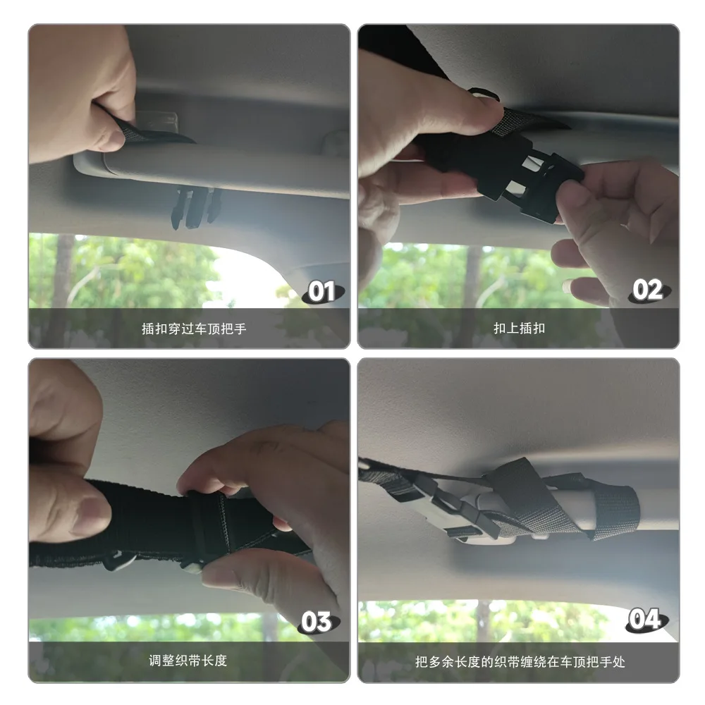 Car Ceiling Cargo Net Storage Net For Car Large Car Ceiling Cargo Net Pocket Mesh Car Roof Organizer For SUV Long Trip Camping image 5