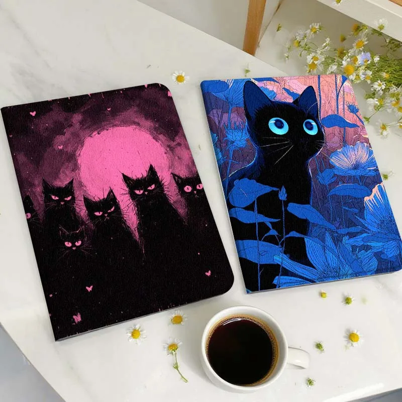 

Cartoon Black Cats Moon Gift Tablet Case For Huawei Honor MatePad MediaPad Air 5 6 7 11 V6 V7 V8 V9 X9 X8 T10 T10s C5e T5