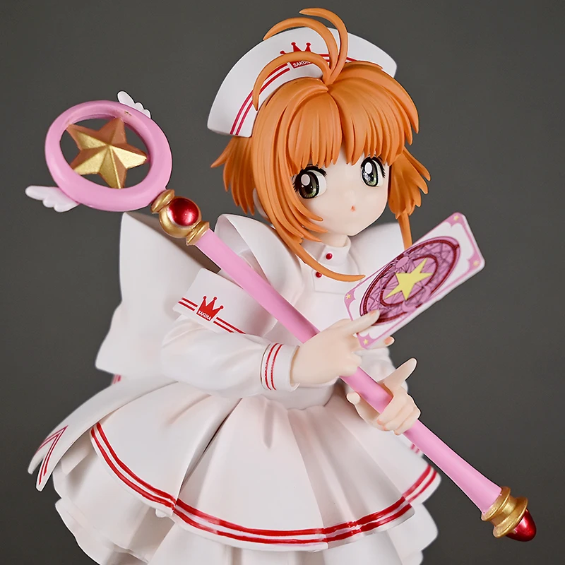 

Kinomoto фигурки Сакуры 22 см карта captor Сакура фигурка ПВХ аниме модели статуя коллекция игрушек украшение стола детский подарок на день рождения