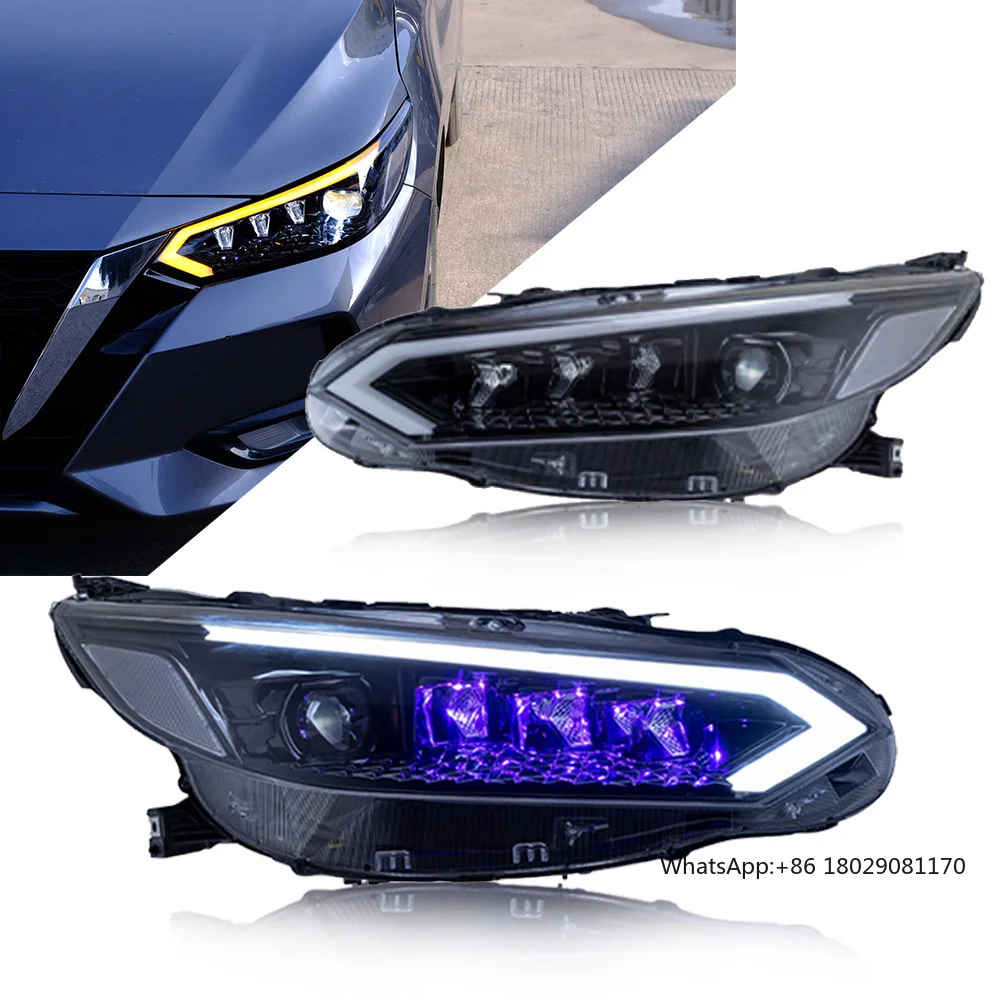 

Nissan Sylphy 2020-2023 Headlamps LED Headlights DRL with Rotating Car Accessories Auto Parts Modified Upgrade Lights