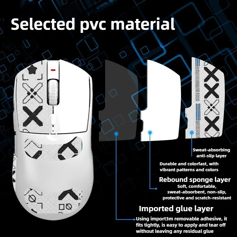 

Non-Slip PTFE Mouse Grip Tape For AJAZZ AJ139 Pro – Sweat-Absorbent Anti-Slip Gaming Mouse Accessories